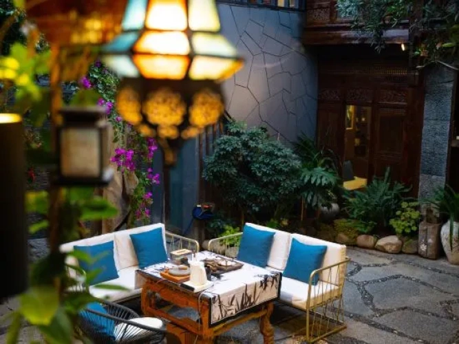 Outside