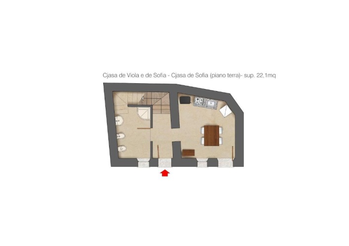 Apartment with balcony