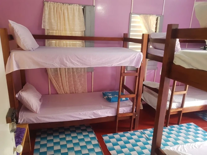 Bed in Dorm with balcony