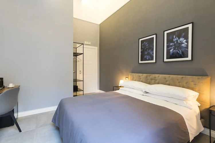 Comfort room with balcony and with city view