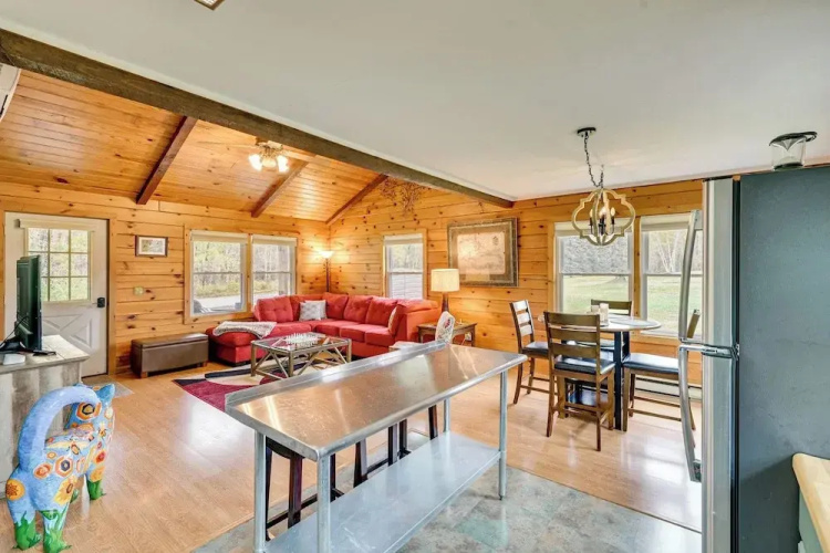 High Peak Heaven: Cozy Log Cabin on 1 Acre!