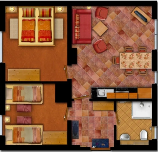 2 Bedrooms Apartment