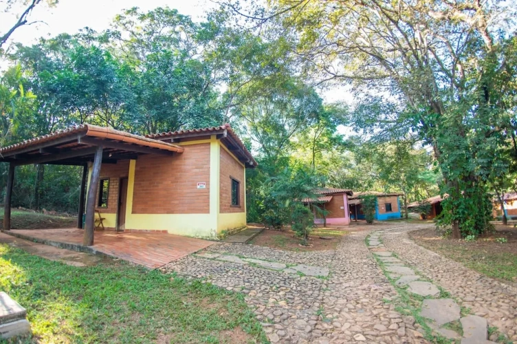 Chalet with balcony