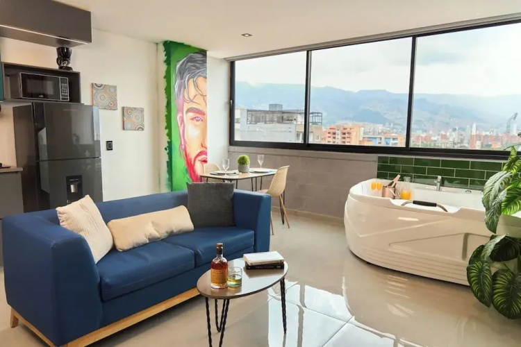 Estadio Jacuzzi Haven Cozy Rosa Negra Suite
