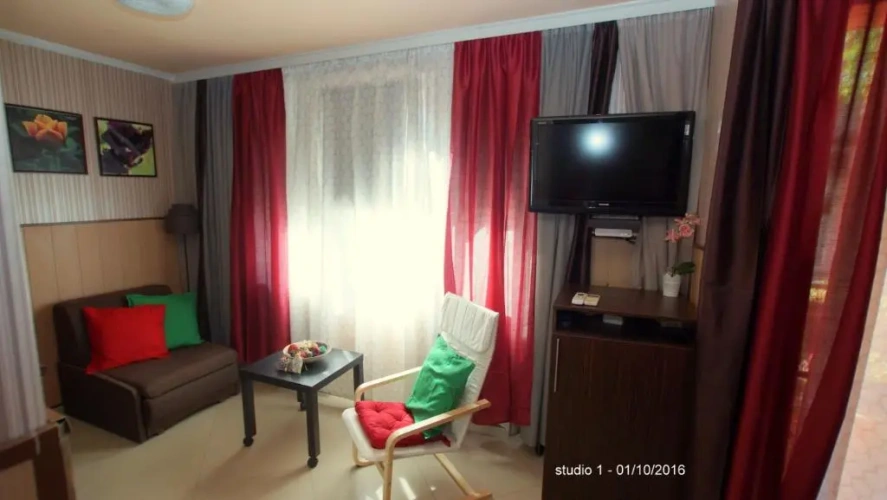 Studio with balcony