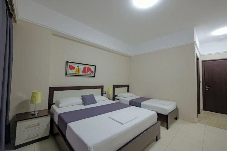 Standard Triple room with balcony and with sea view