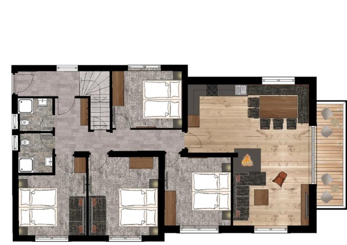4 Bedrooms Apartment