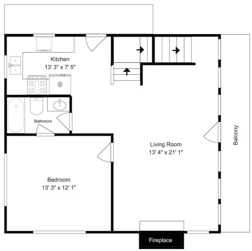 3 Bedrooms Studio