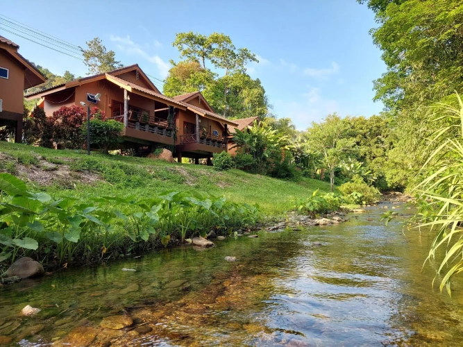 Double Bungalow with balcony and with river view