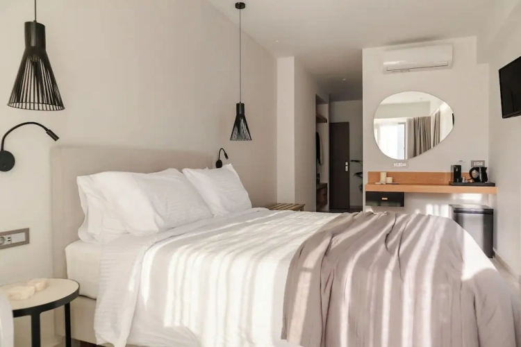 Comfort room with balcony and with city view