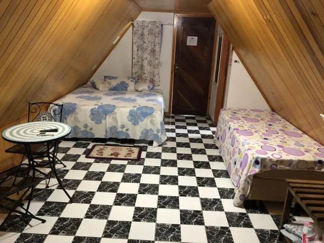 Comfort Double Chalet with balcony and with courtyard view