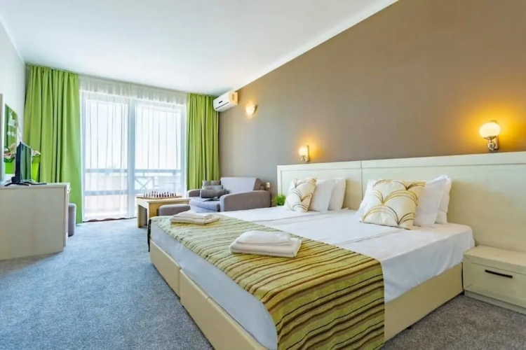 Standard Double Family room with balcony and with partial sea view