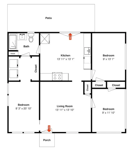 3 Bedrooms Cottage