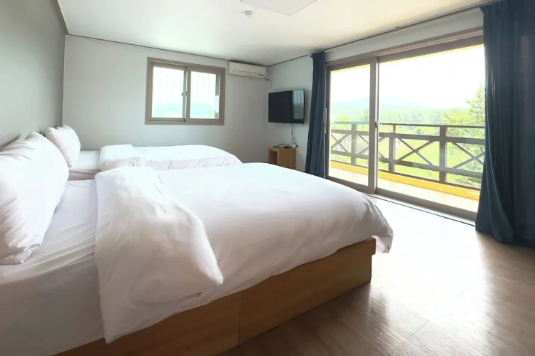 Superior room with balcony and with mountain view