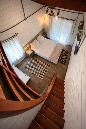 Chalet with balcony