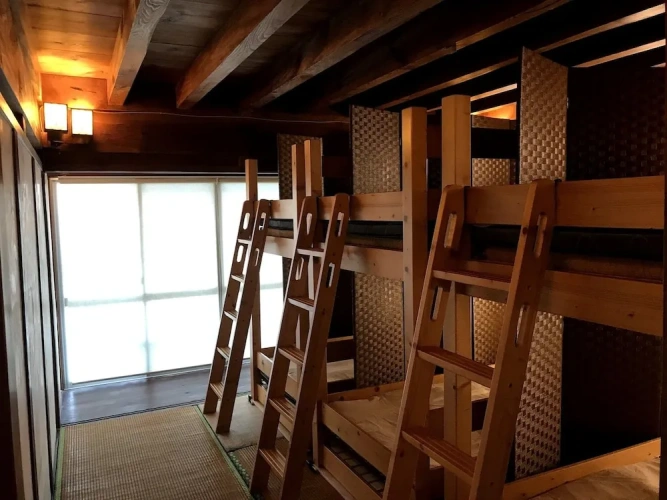 Bed in Dorm (male dorm) with sea view