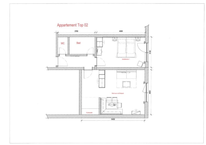 2 Bedrooms Double Apartment