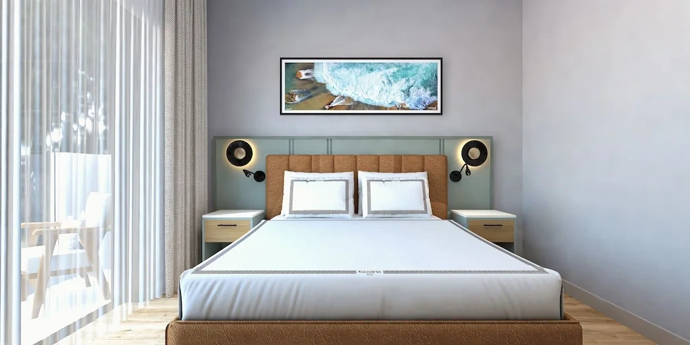 2 Bedrooms Standard Family room with balcony and with mountain view