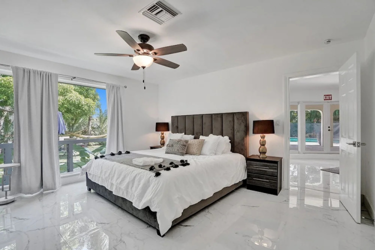 Waterfront 7BR Villa with Heated Pool
