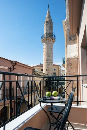 Studio with balcony and with city view