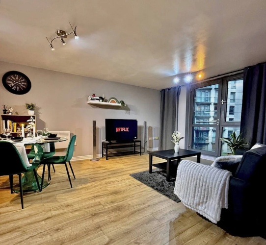 2bed Flat 5 Mins From New Street Free Parking