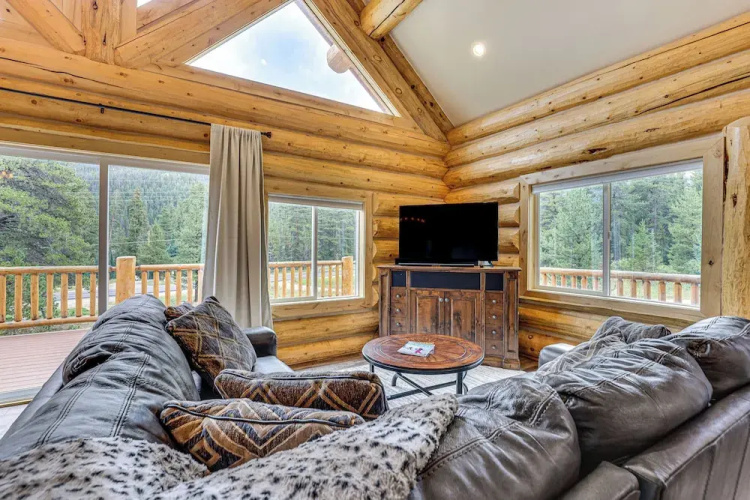 Log Cabin w/ Wraparound Deck in Breckenridge!