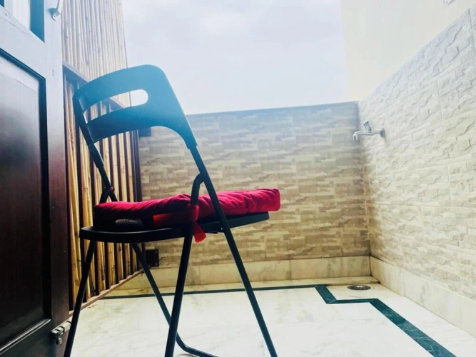 Studio with balcony