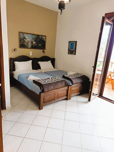 Standard Twin room with balcony and with sea view