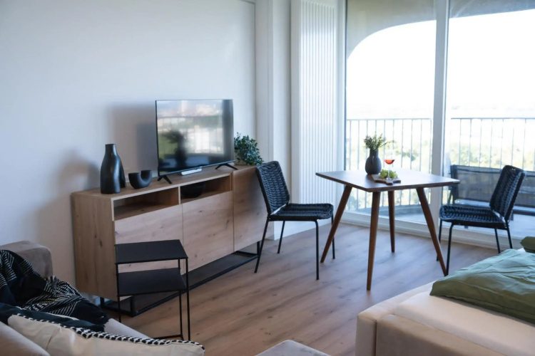Helles Apartment mit tollem Blick über Augsburg