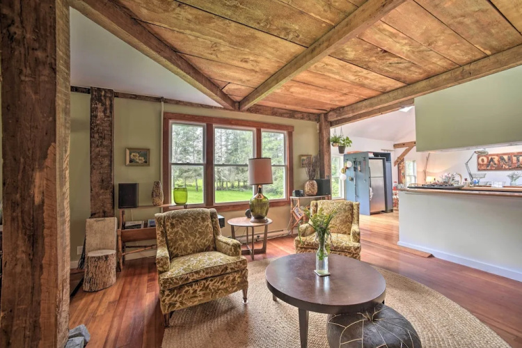 Game Room & Fire Pit: Peaceful Catskills Farmhouse