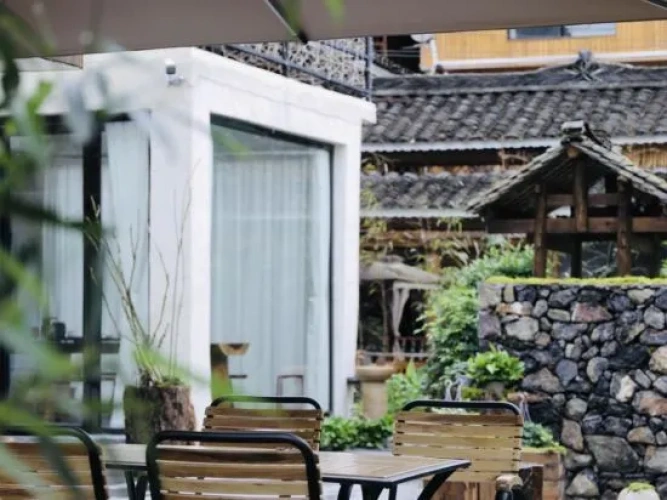 Outside