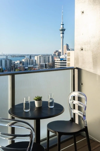 Studio with harbour view