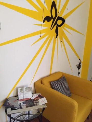 Yellow Butterfly House Holiday