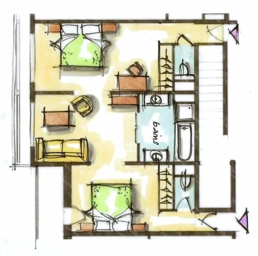 2 Bedrooms Luxury Suite with balcony and with city view