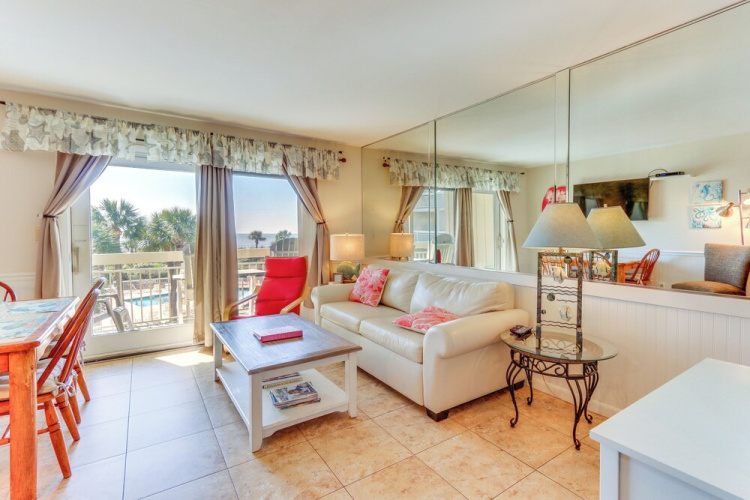 Ocean-view Balcony: Beachfront Hilton Head Condo