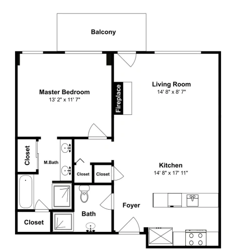 1 Bedroom Apartment