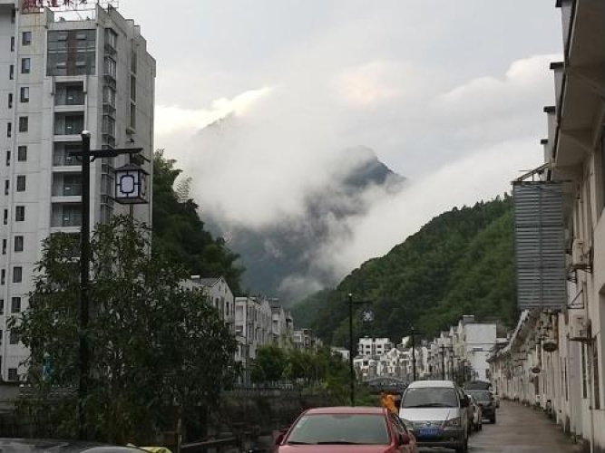 Outside
