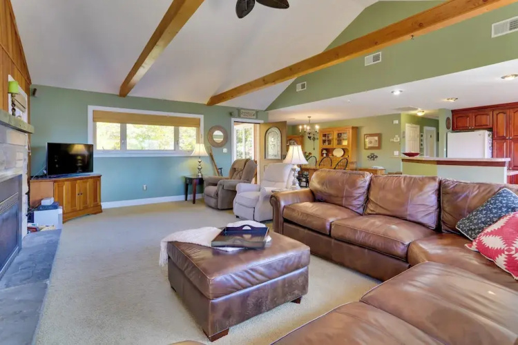 Ski, Swim & Relax: Waterfront Haven on Pines Lake!