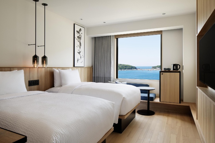Standard Twin room with ocean view