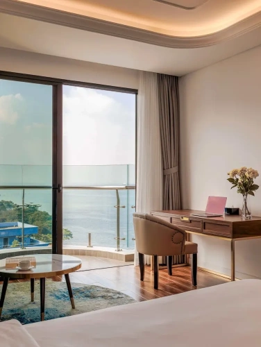 Deluxe Double room with partial ocean view