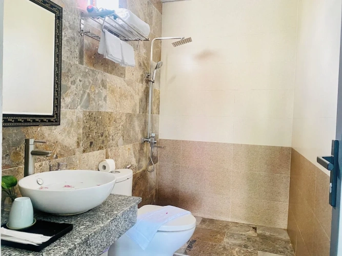 Deluxe Double room with balcony and with garden view