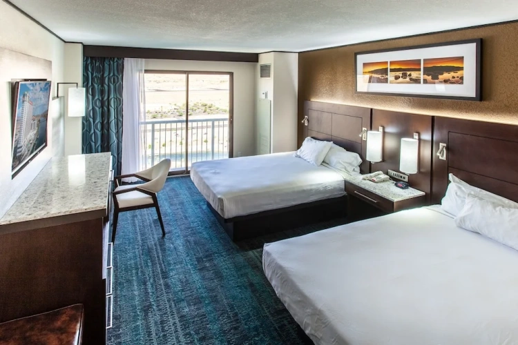Twin room with river view