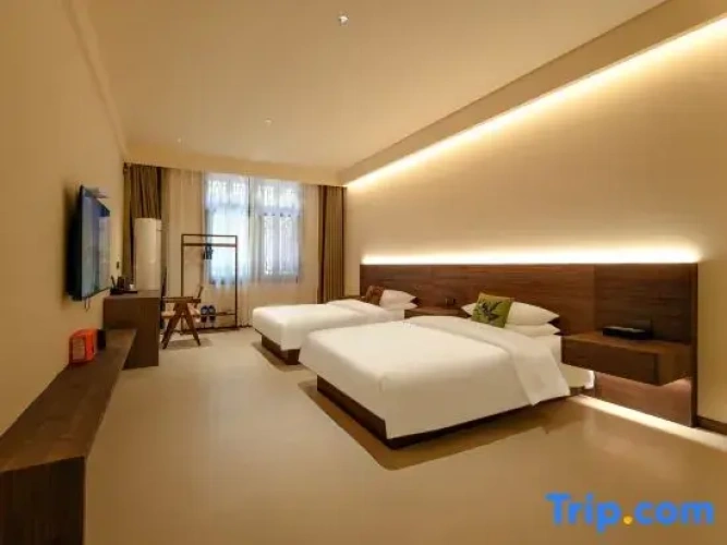 Standard Twin room with street view