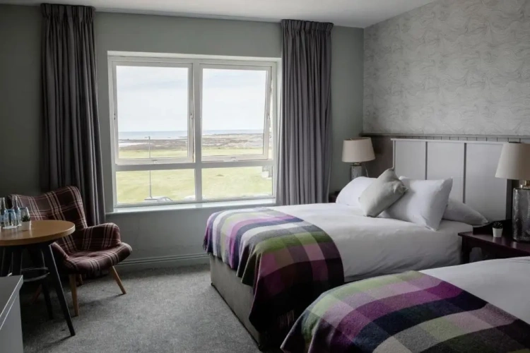 Standard Twin room with partial sea view