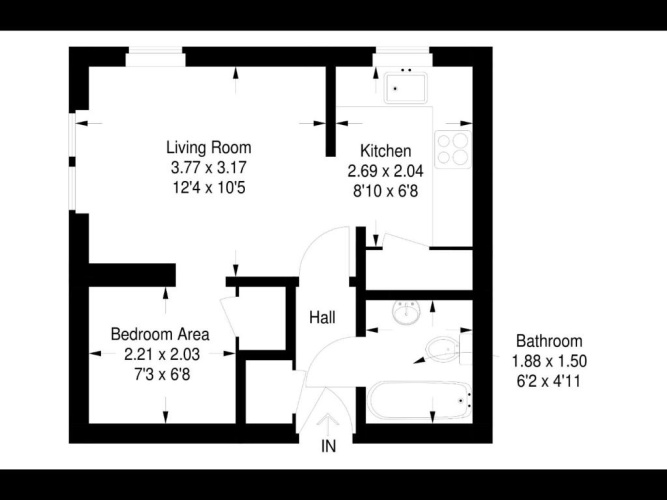 1 Bedroom Double Apartment
