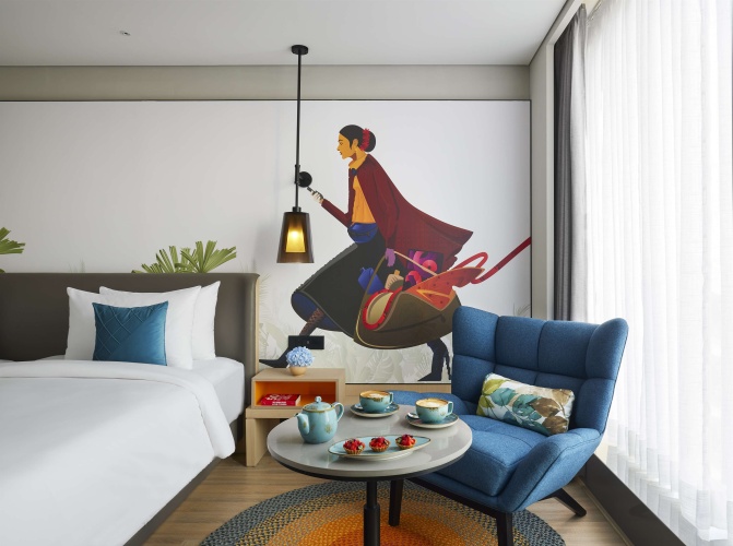 Twin room with lake view