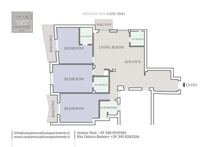 3 Bedrooms Luxury Apartment