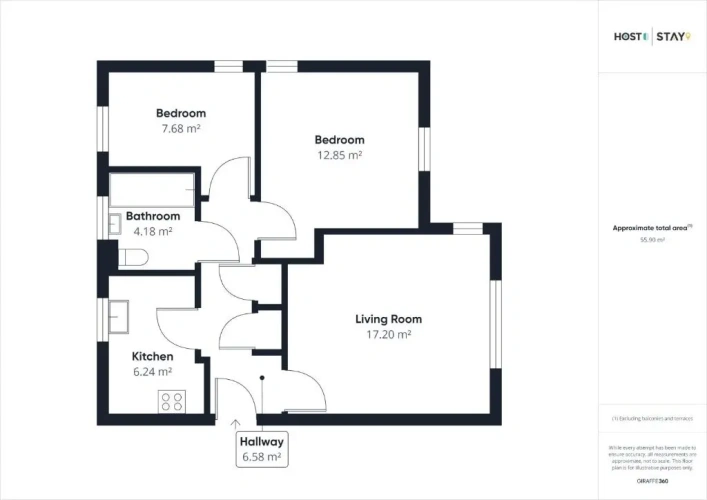 2 Bedrooms Apartment