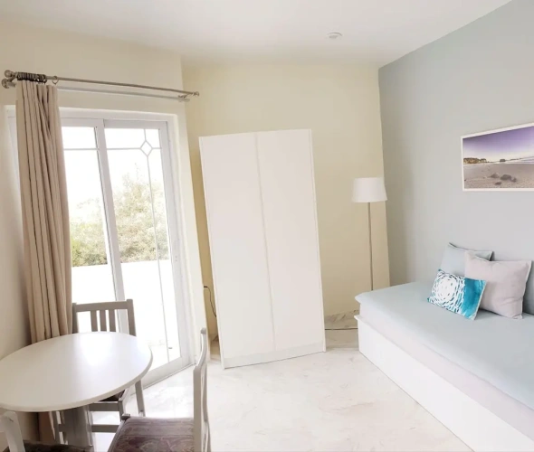 Apartment with balcony and with partial sea view