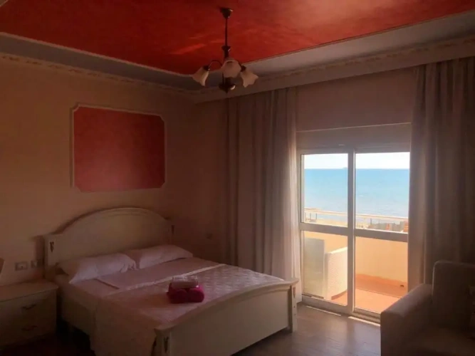 Deluxe Quadruple room with balcony and with sea view